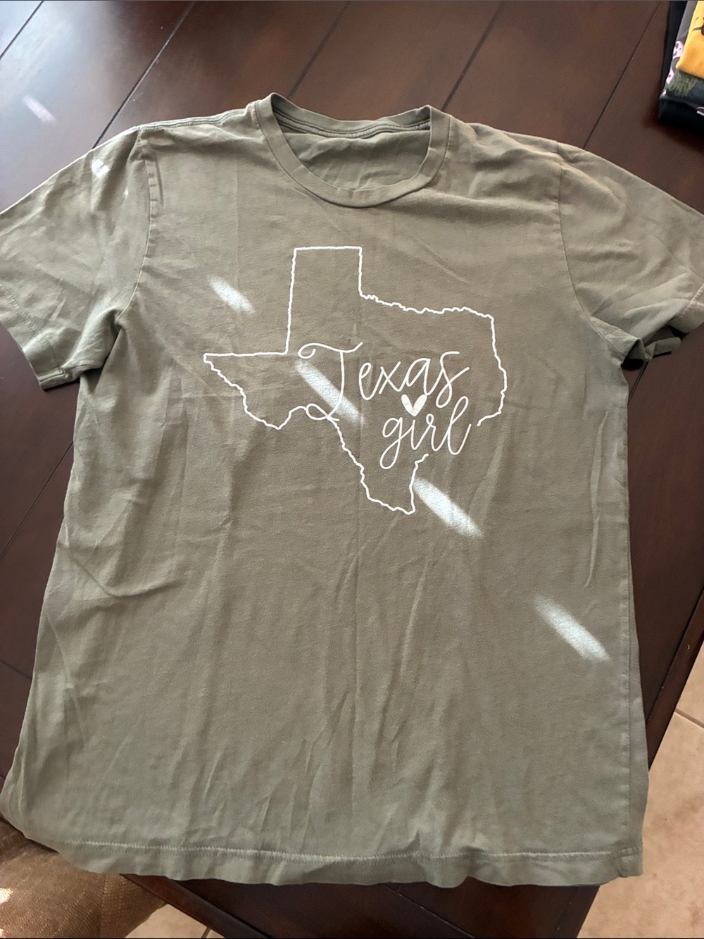 Texas Girl Short Sleeve Tee - Olive